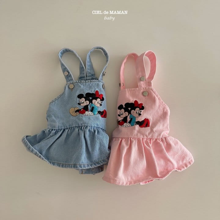 Ciel De Maman - Korean Baby Fashion - #babyfashion - M And M Dungarees Bodysuit - 9