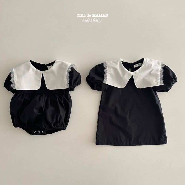 Ciel De Maman - Korean Baby Fashion - #babyoutfit - Black Bodysuit