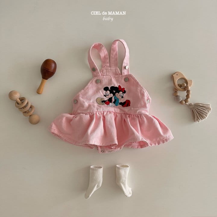 Ciel De Maman - Korean Baby Fashion - #babyoutfit - M And M Dungarees Bodysuit