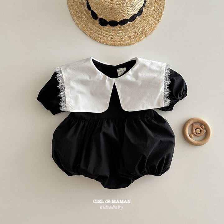 Ciel De Maman - Korean Baby Fashion - #onlinebabyshop - Black Bodysuit - 5