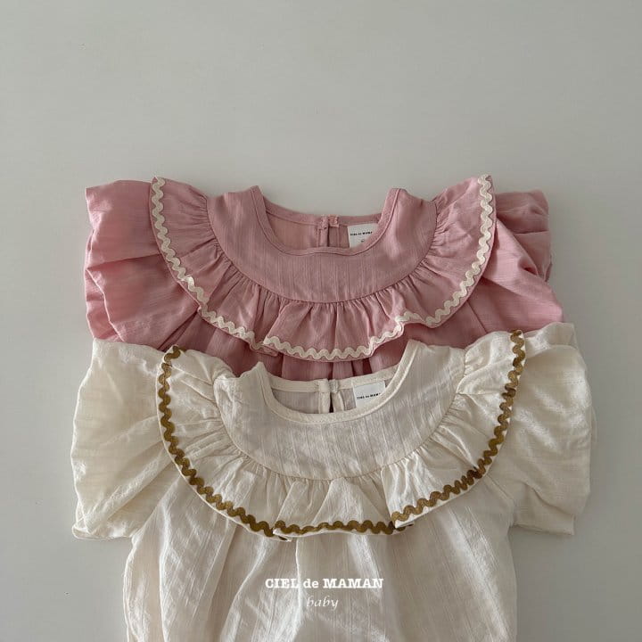 Ciel De Maman - Korean Baby Fashion - #onlinebabyshop - Ell Frill Bodysuit - 3