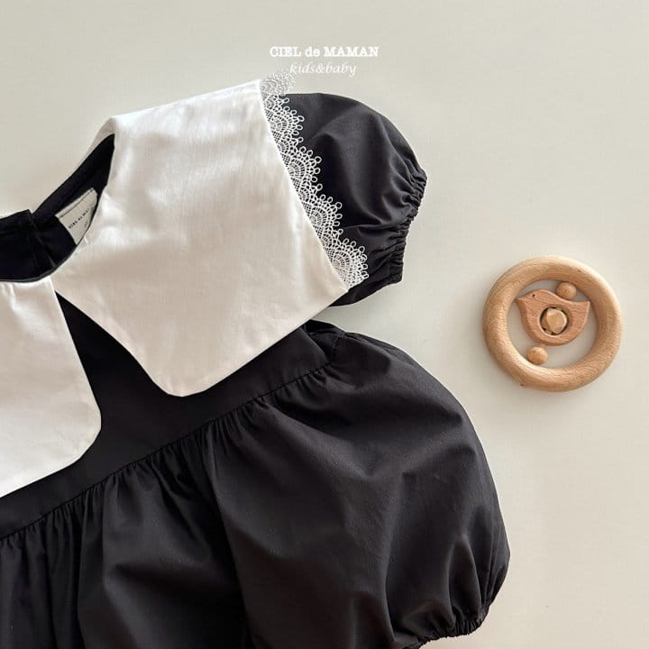 Ciel De Maman - Korean Baby Fashion - #smilingbaby - Black Bodysuit - 6