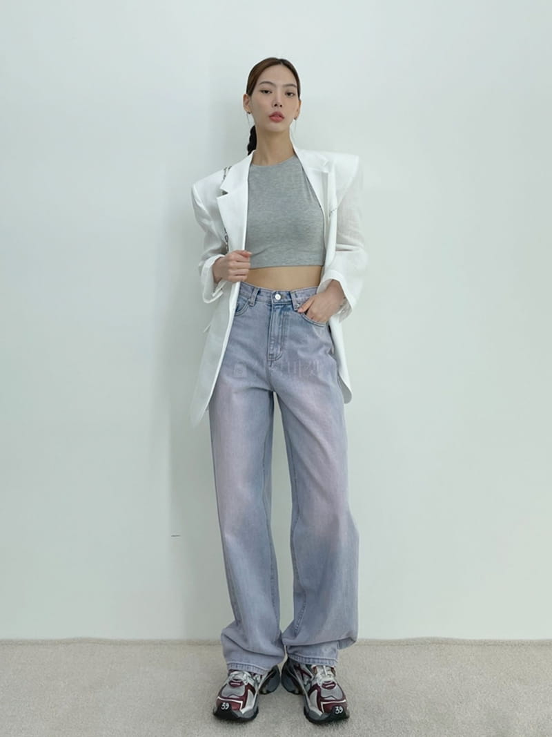 D2 - Korean Women Fashion - #momslook - Sand Purple Jeans - 3