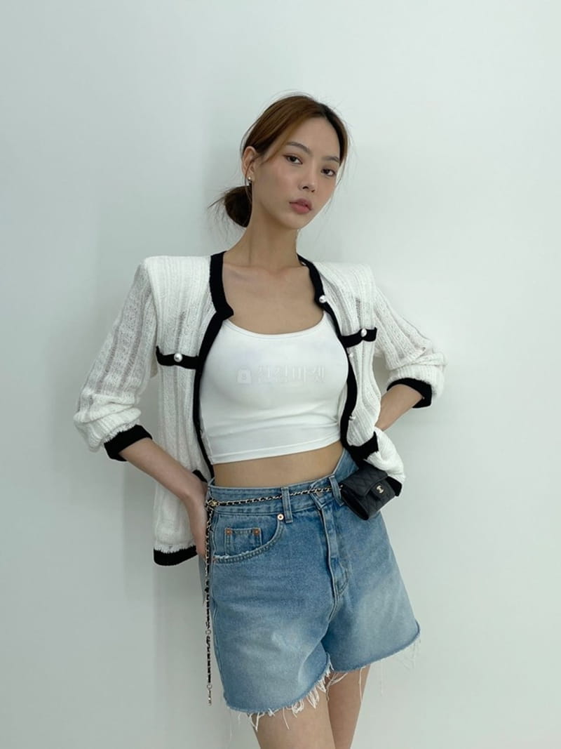 D2 - Korean Women Fashion - #momslook - Demage Denim Shorts - 3