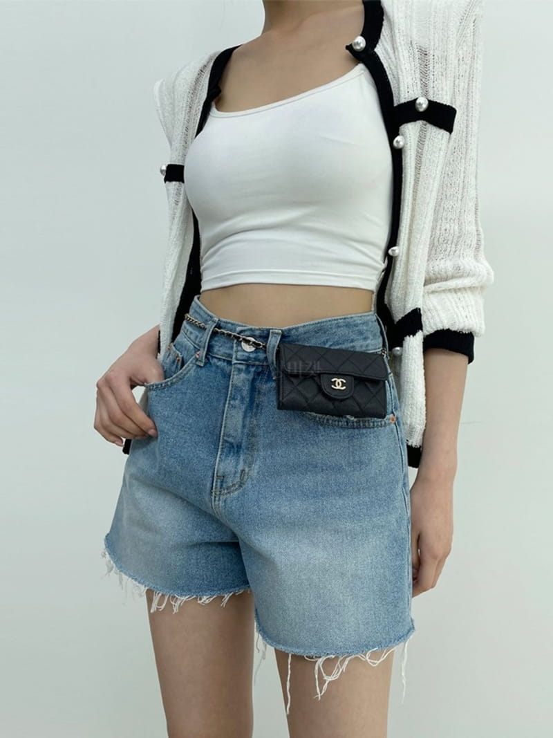 D2 - Korean Women Fashion - #momslook - Demage Denim Shorts - 4