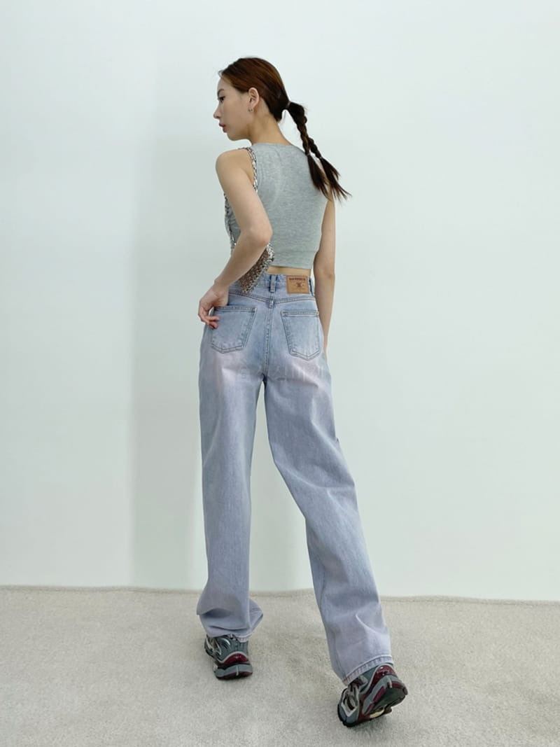 D2 - Korean Women Fashion - #momslook - Sand Purple Jeans - 4