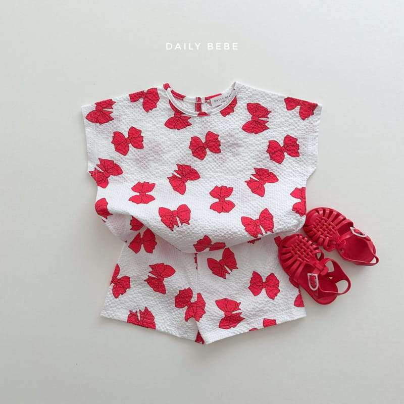 Daily Bebe - Korean Children Fashion - #childofig - Pattern Jijimi Top Bottom Set - 4