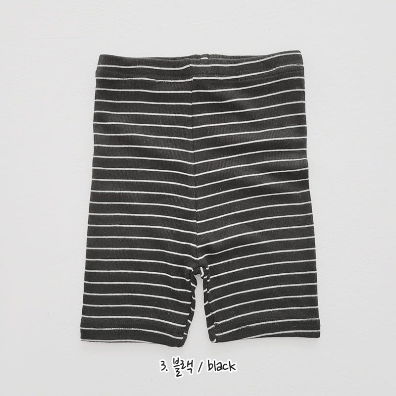 Daily Daily - Korean Children Fashion - #Kfashion4kids - Stripes Short Leggings - 5