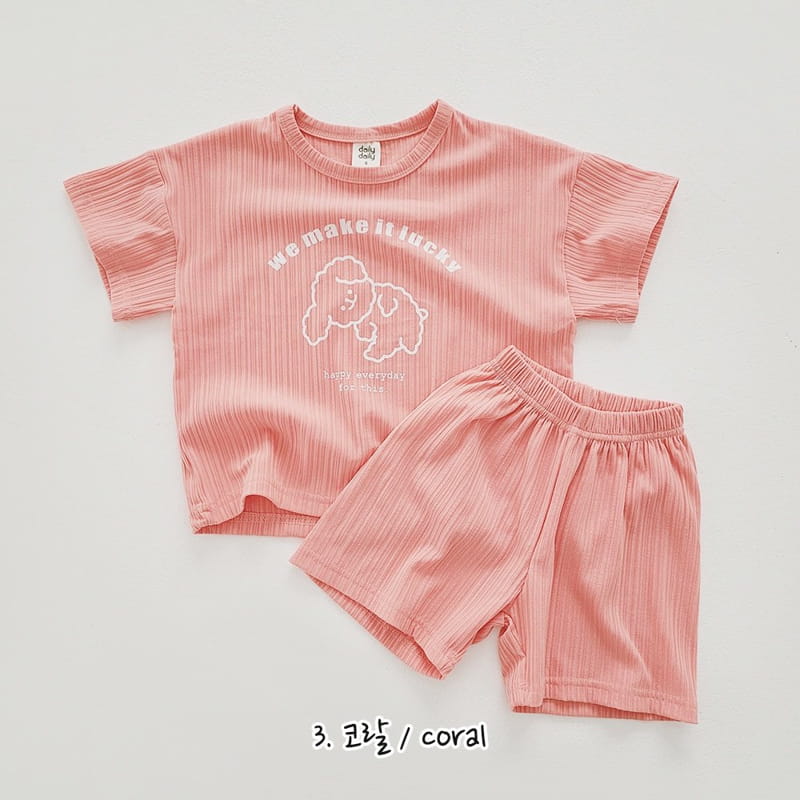 Daily Daily - Korean Children Fashion - #fashionkids - Ggaggung Puppy Top Bottom Set - 5