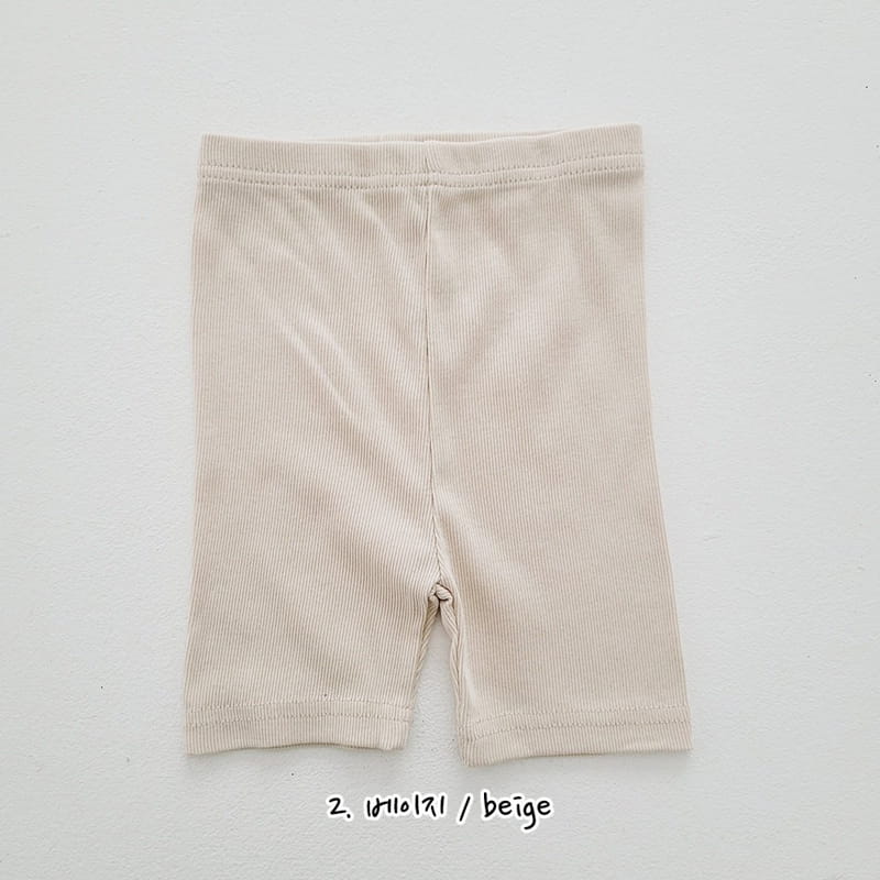 Daily Daily - Korean Children Fashion - #fashionkids - Summer Rib Short Leggings - 4