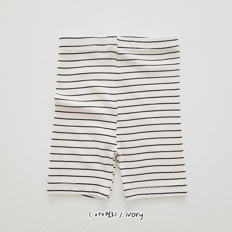 Daily Daily - Korean Children Fashion - #kidsstore - Stripes Short Leggings - 3