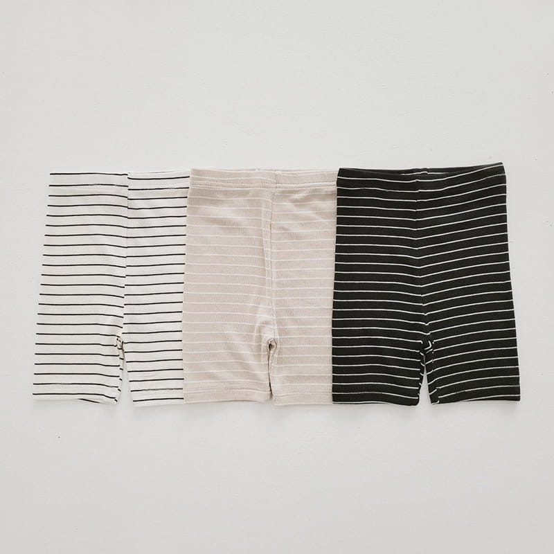 Daily Daily - Korean Children Fashion - #magicofchildhood - Stripes Short Leggings - 7