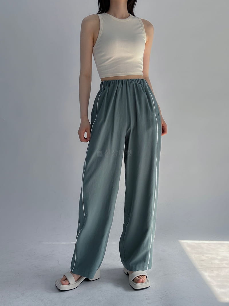 Dark Beige - Korean Women Fashion - #womensfashion - Pin Pants - 2