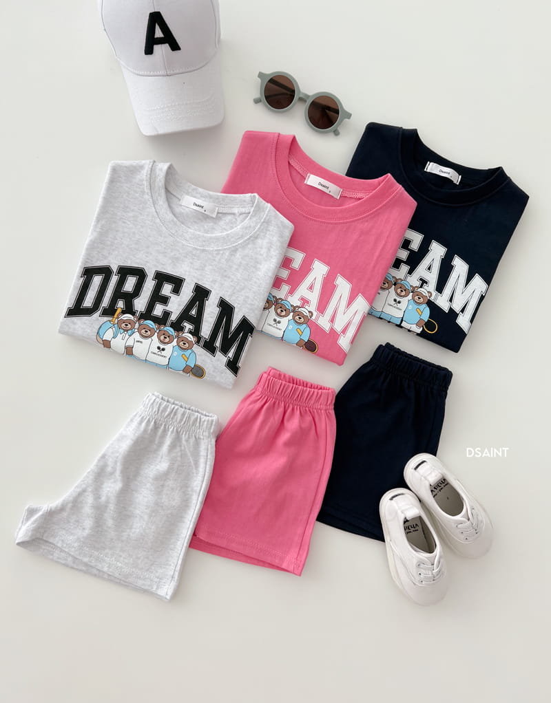 Dsaint - Korean Children Fashion - #Kfashion4kids - Dream Bear Top Bottom Set - 3