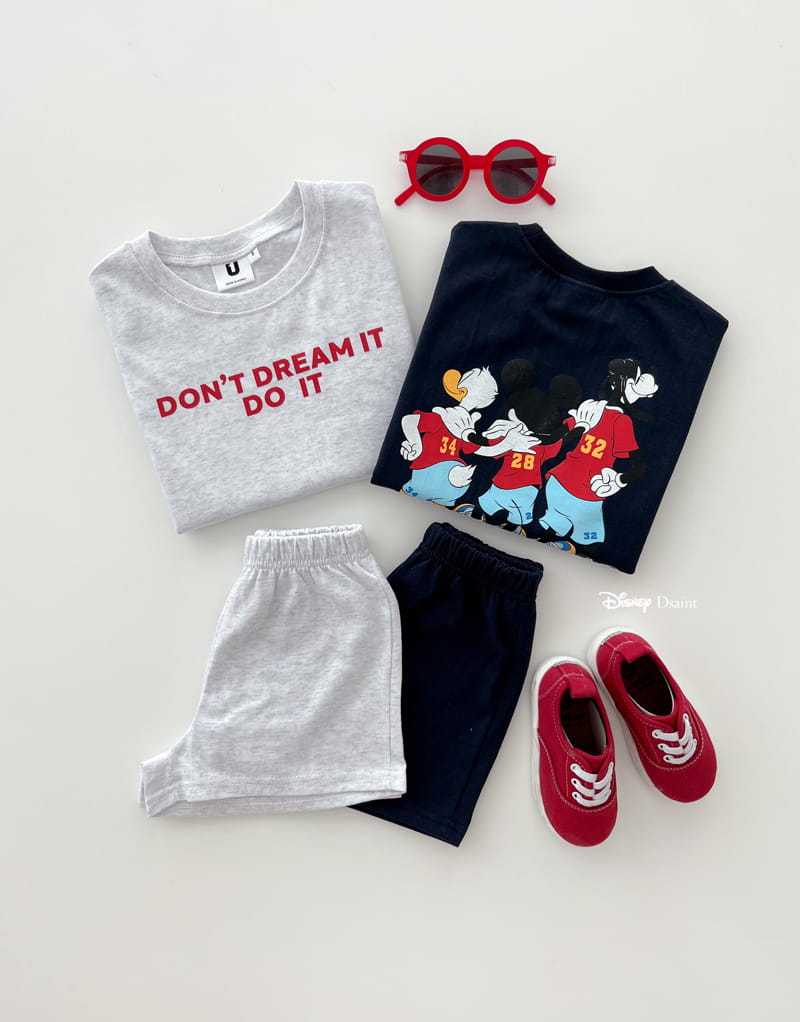 Dsaint - Korean Children Fashion - #Kfashion4kids - Do It M F Top Bottom Set - 2