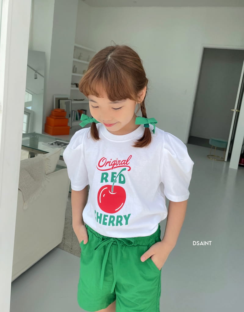 Dsaint - Korean Children Fashion - #childofig - Cherry Puff Tee - 12