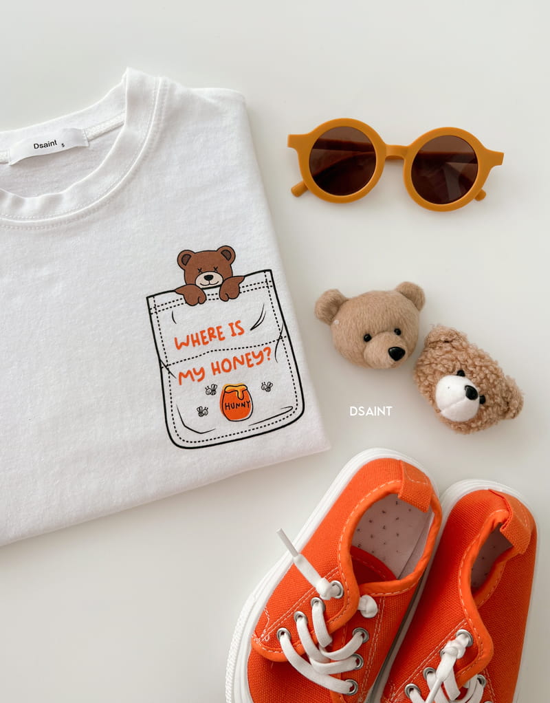 Dsaint - Korean Children Fashion - #prettylittlegirls - Honey Pocket Tee - 4