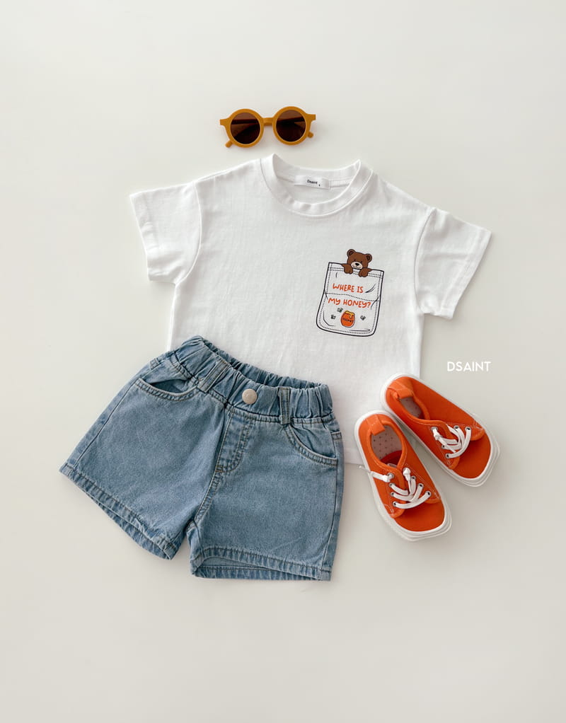 Dsaint - Korean Children Fashion - #childofig - Honey Pocket Tee - 5