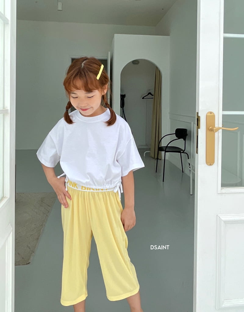 Dsaint - Korean Children Fashion - #discoveringself - Color Cropped Pants - 6