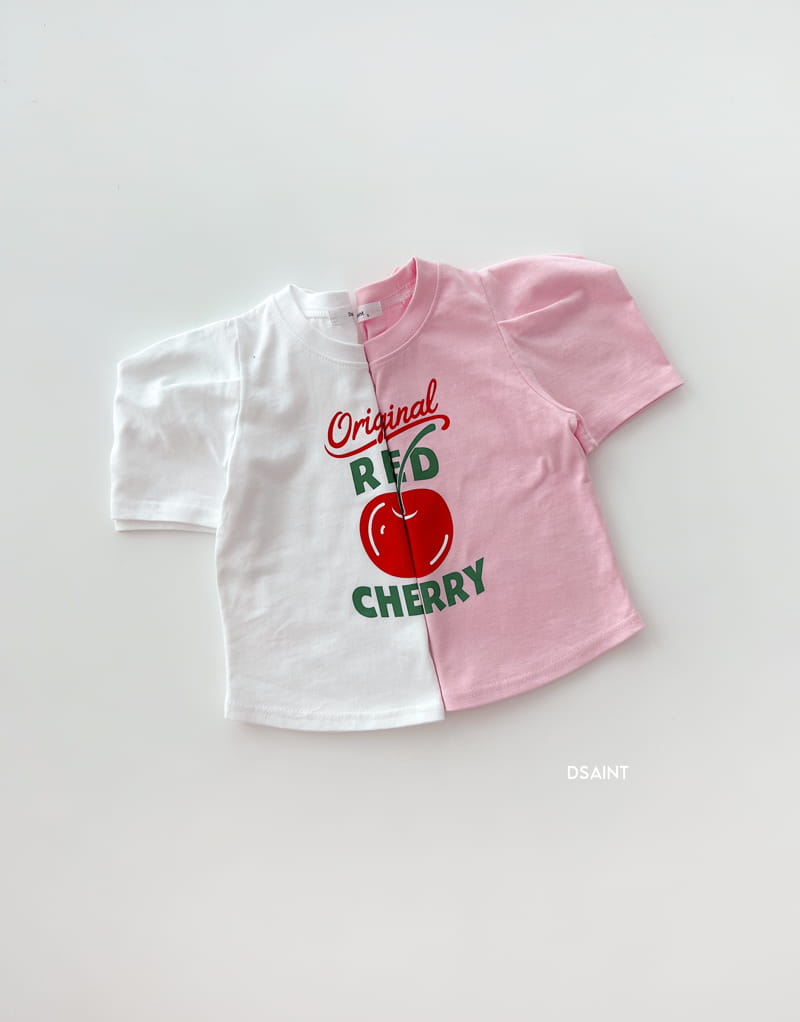 Dsaint - Korean Children Fashion - #discoveringself - Cherry Puff Tee