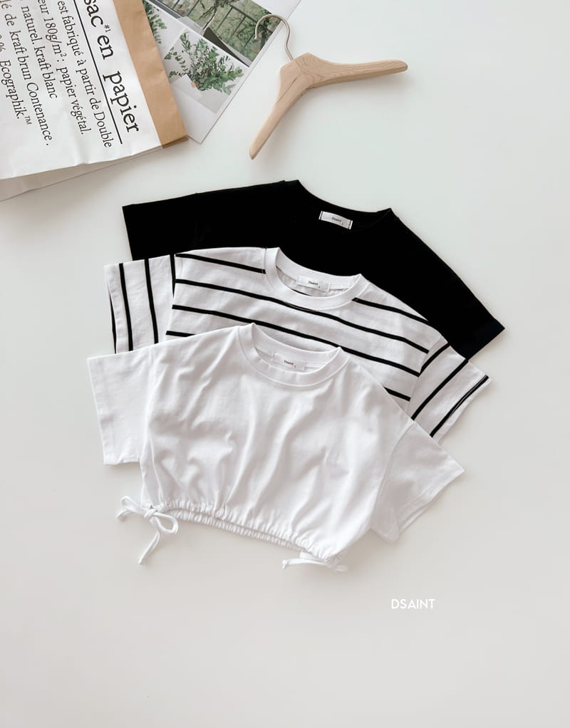 Dsaint - Korean Children Fashion - #discoveringself - Fit Crop Tee - 3