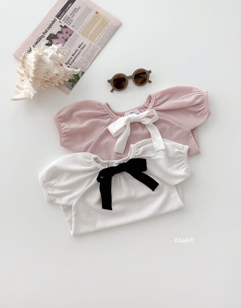 Dsaint - Korean Children Fashion - #discoveringself - Pretty Ribbon Tee - 2