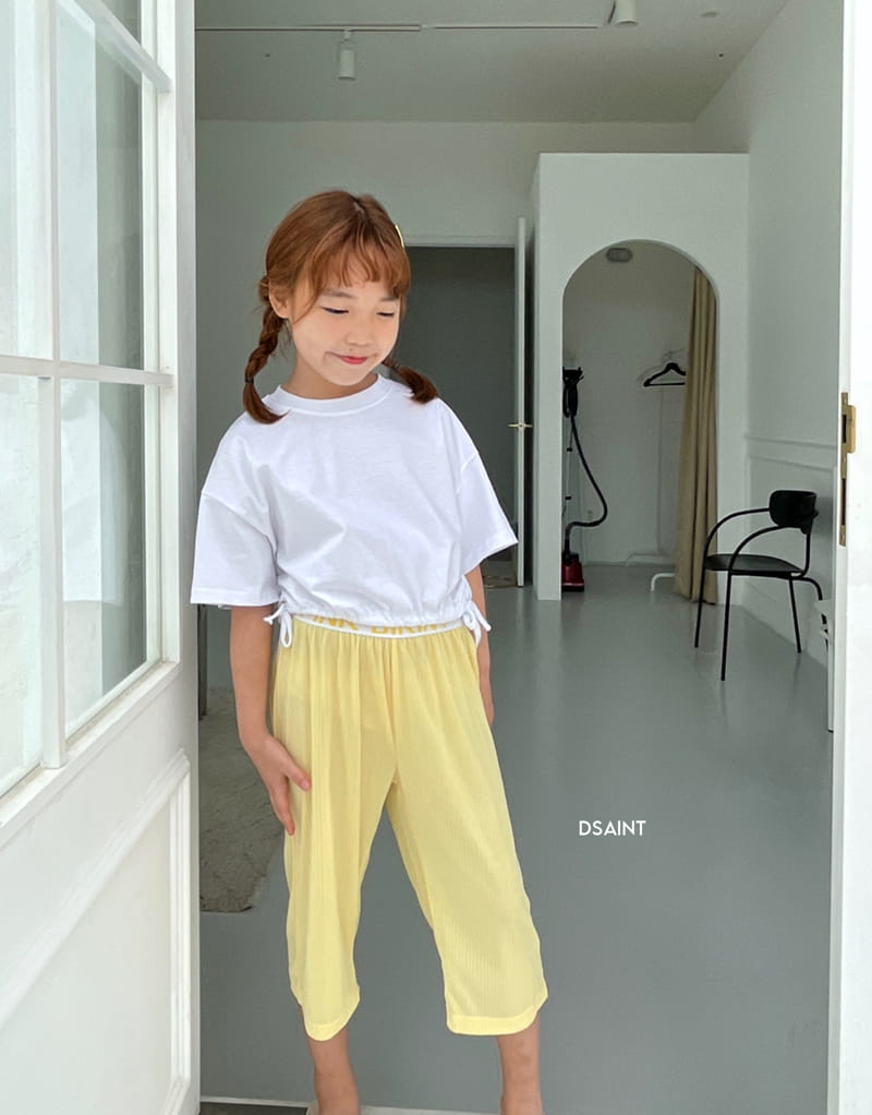 Dsaint - Korean Children Fashion - #fashionkids - Color Cropped Pants - 7