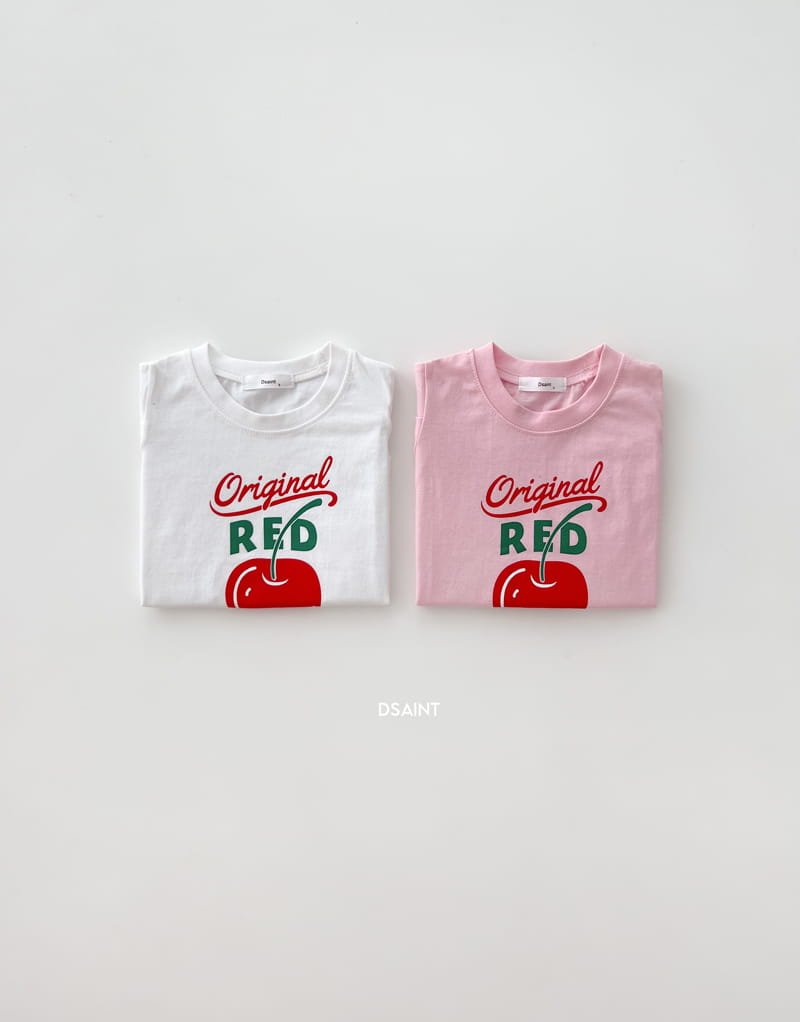 Dsaint - Korean Children Fashion - #fashionkids - Cherry Puff Tee - 2