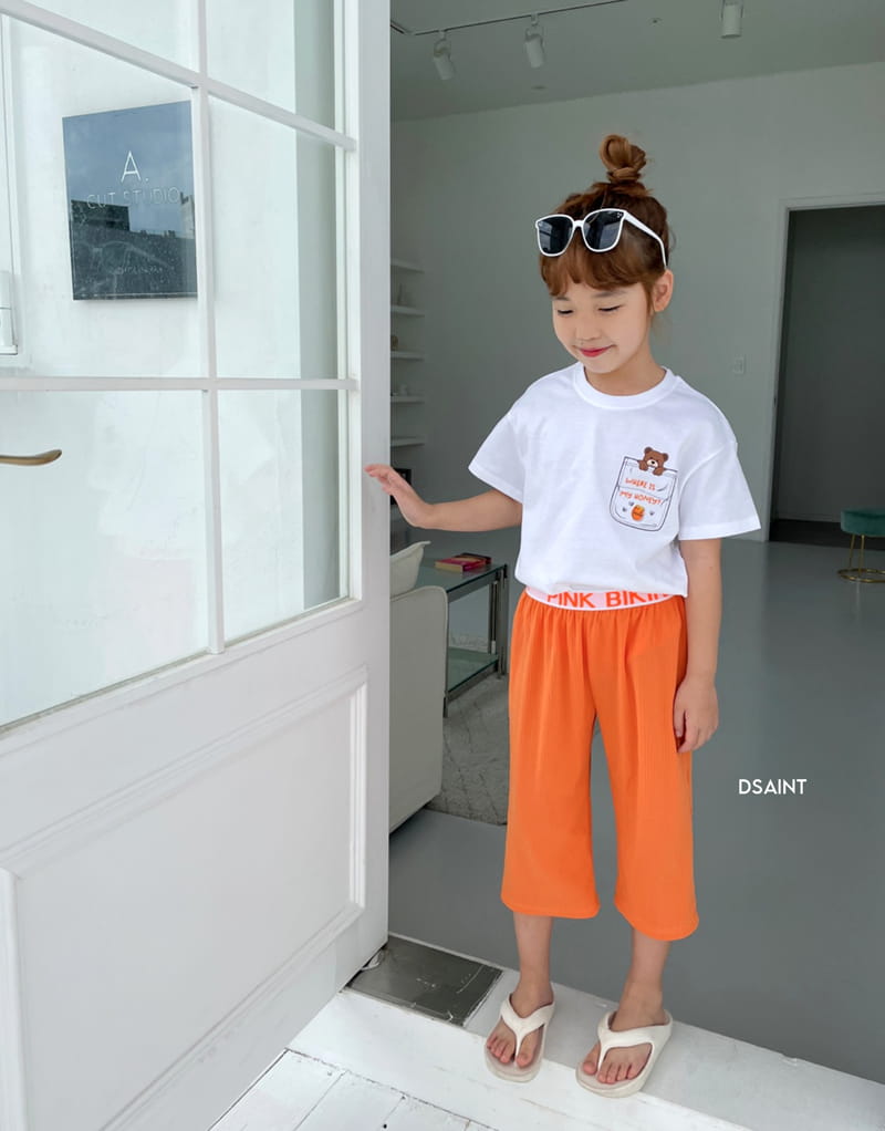 Dsaint - Korean Children Fashion - #kidsshorts - Honey Pocket Tee - 10