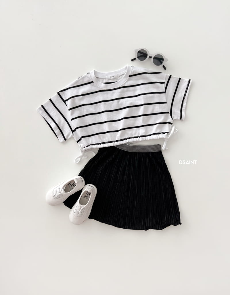 Dsaint - Korean Children Fashion - #kidsstore - Fit Crop Tee - 6