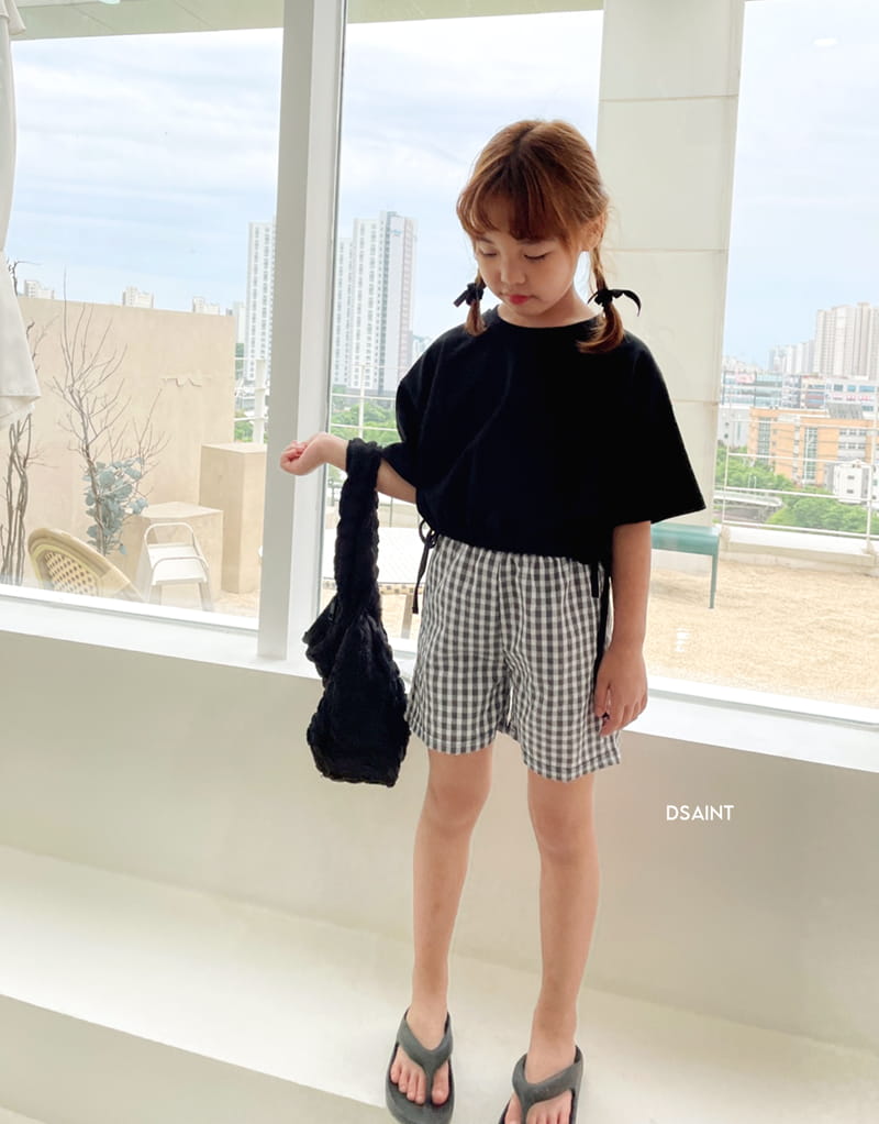 Dsaint - Korean Children Fashion - #kidzfashiontrend - Square Check Shorts - 12