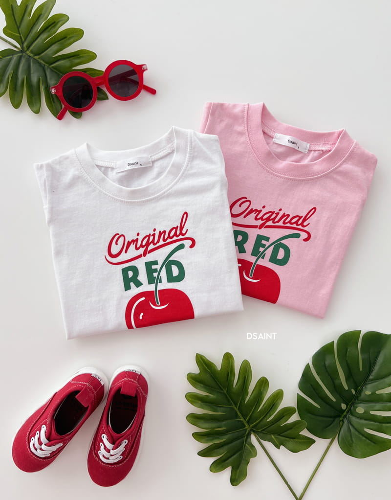 Dsaint - Korean Children Fashion - #kidzfashiontrend - Cherry Puff Tee - 5