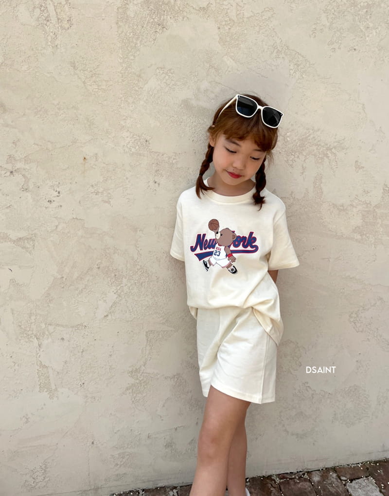 Dsaint - Korean Children Fashion - #littlefashionista - New York Top Bottom Set - 8