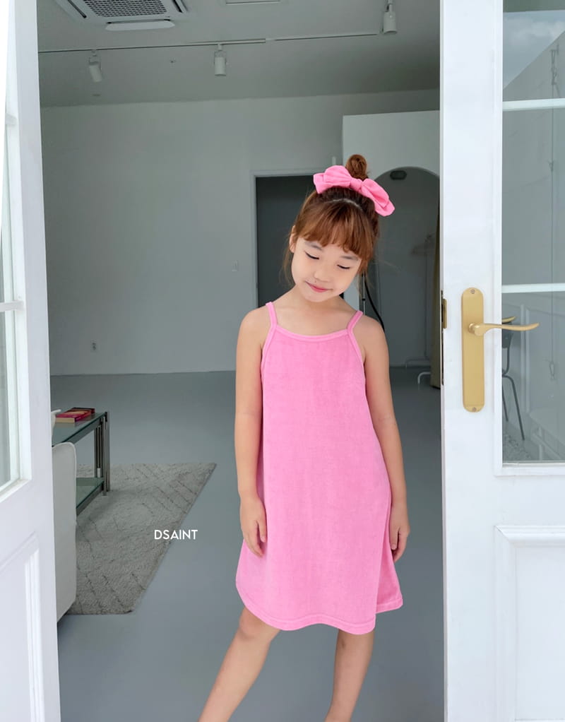 Dsaint - Korean Children Fashion - #minifashionista - Terry String One-piece - 4