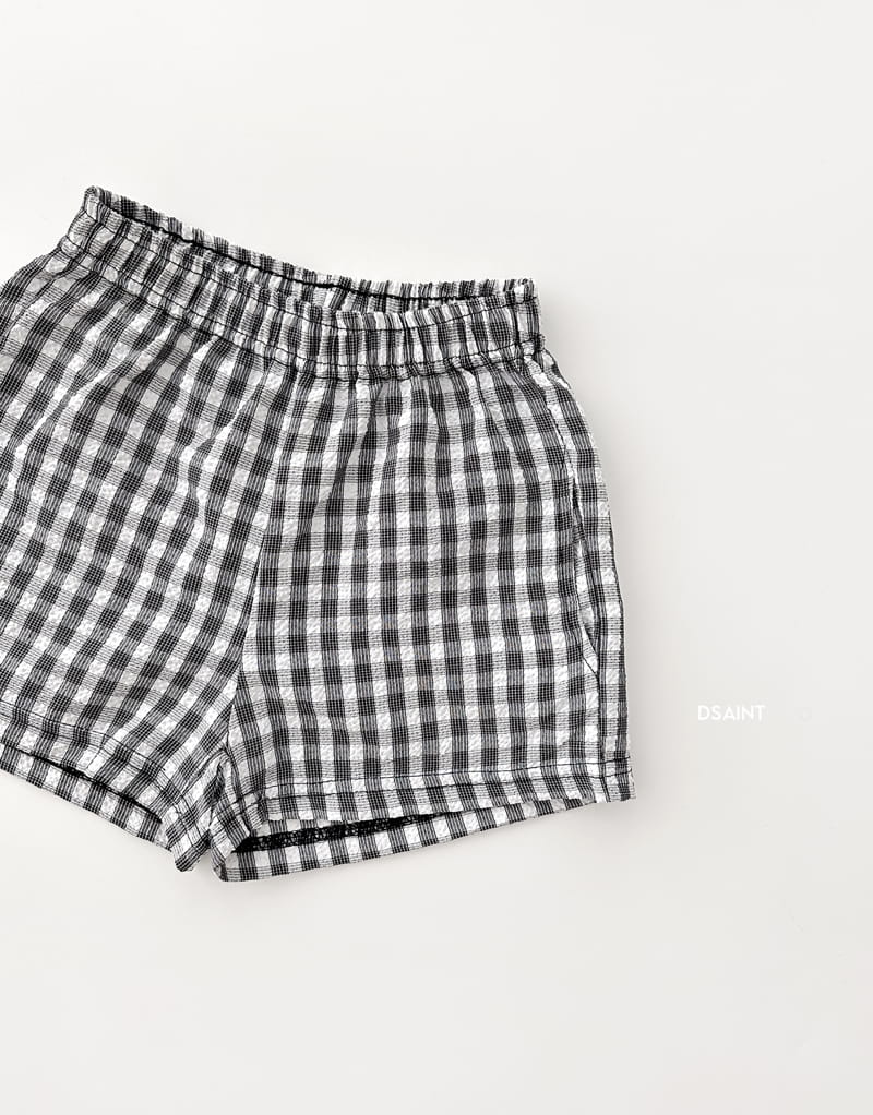 Dsaint - Korean Children Fashion - #toddlerclothing - Square Check Shorts - 4