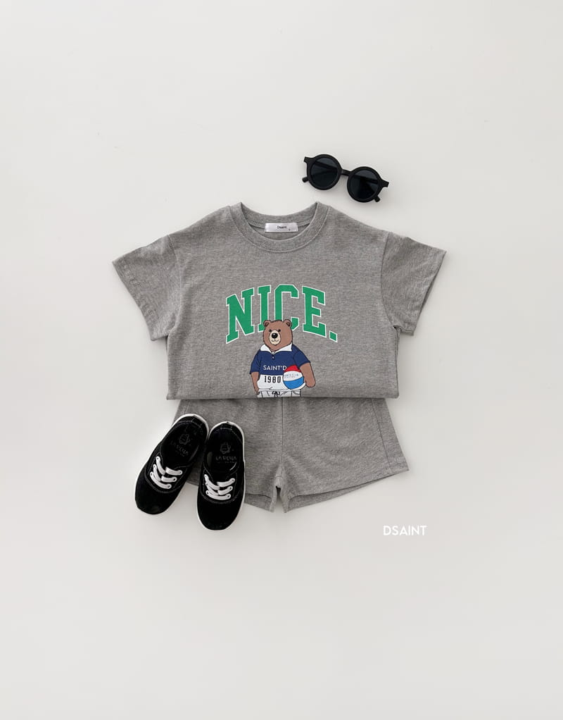 Dsaint - Korean Children Fashion - #todddlerfashion - Nice Bear Top Bottom Set - 6