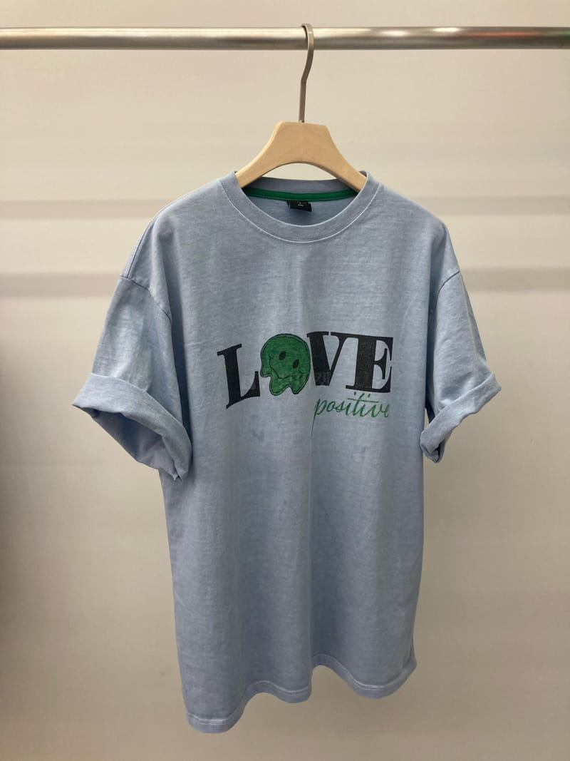 Edison Store - Korean Women Fashion - #momslook - Love Pigment Tee - 3