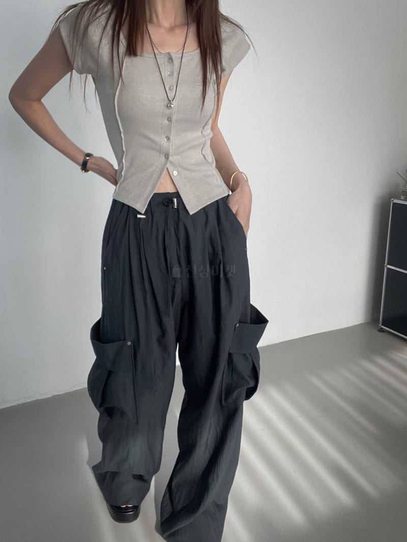 Flower - Korean Women Fashion - #restrostyle - Air Cargo Pants - 6