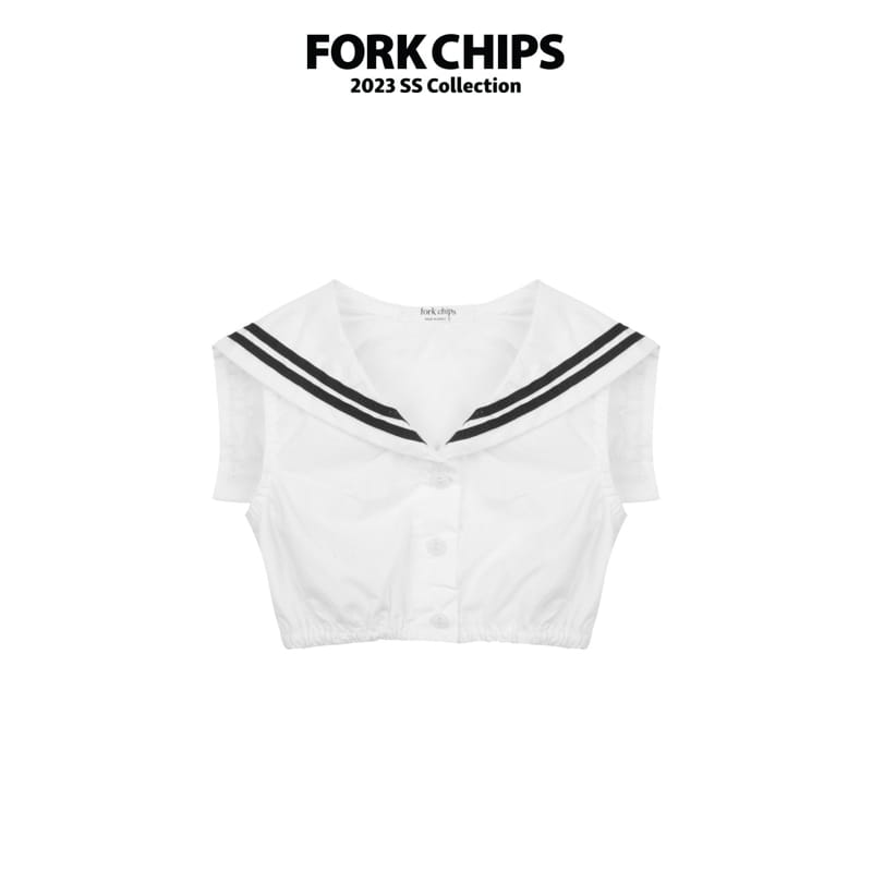 Fork Chips - Korean Children Fashion - #Kfashion4kids - Garden Crop Blouse