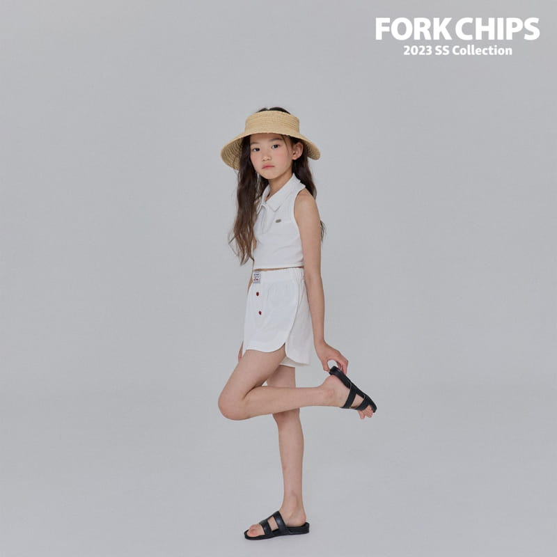 Fork Chips - Korean Children Fashion - #Kfashion4kids - Kitch Wholter Collar Tee - 11