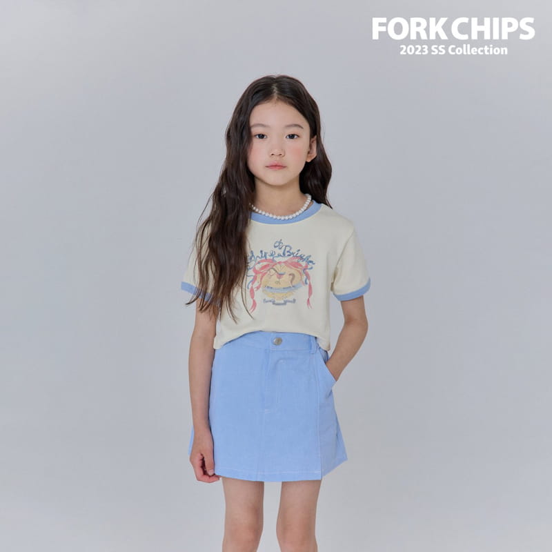 Fork Chips - Korean Children Fashion - #kidzfashiontrend - Blush Mini Skirt - 4