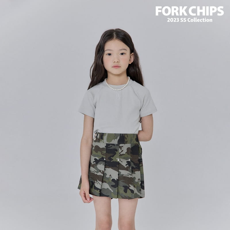 Fork Chips - Korean Children Fashion - #Kfashion4kids - Sailt Tee - 3