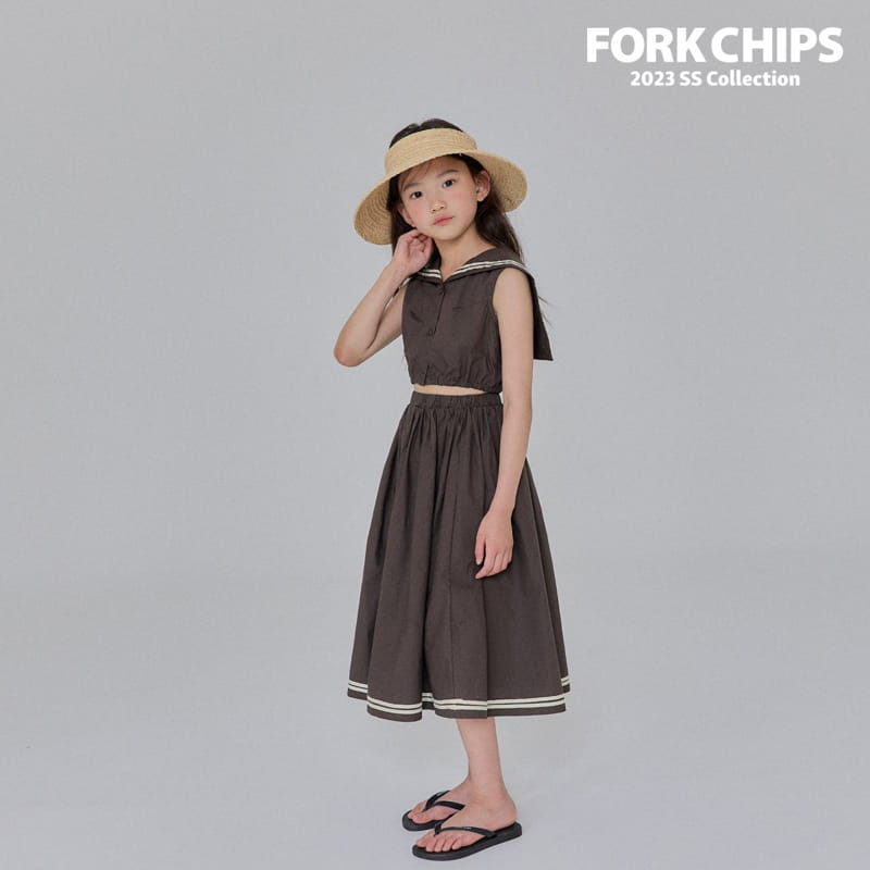 Fork Chips - Korean Children Fashion - #childofig - Garden Crop Blouse - 6