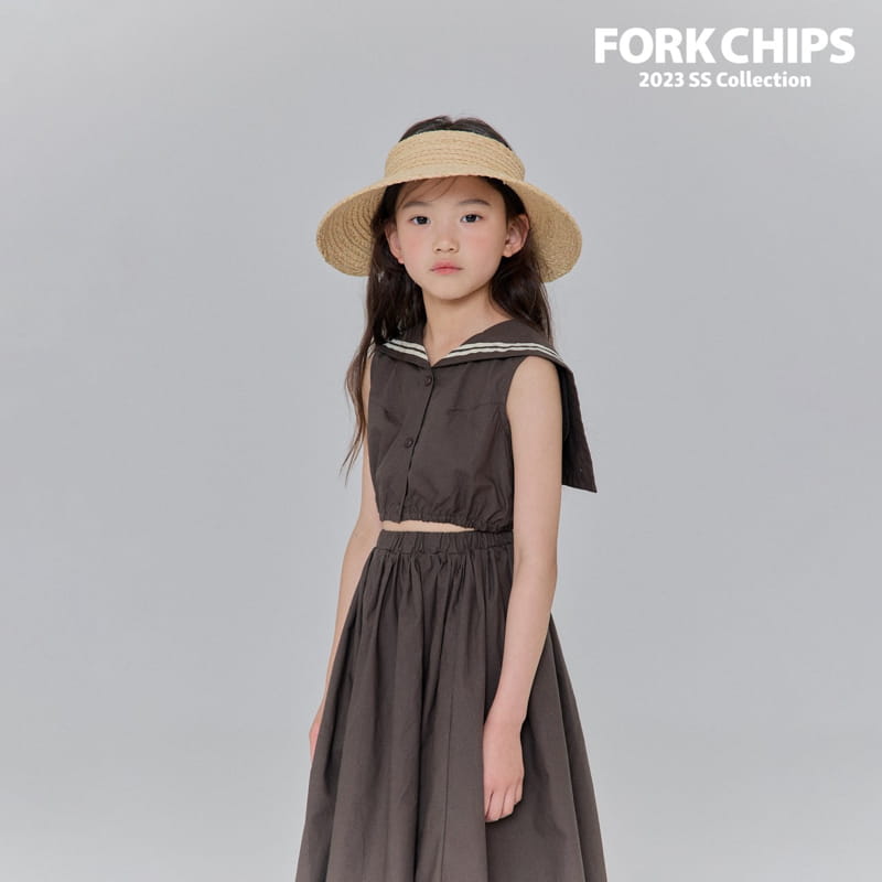 Fork Chips - Korean Children Fashion - #childofig - Garden Crop Blouse - 7