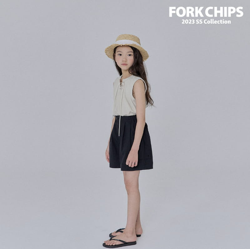 Fork Chips - Korean Children Fashion - #childofig - Rib Eyelet Sleeveless - 10