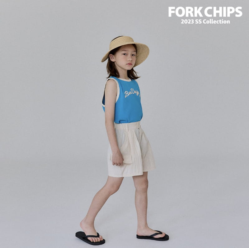 Fork Chips - Korean Children Fashion - #childrensboutique - Trap Embrodiery Sleeveless - 10