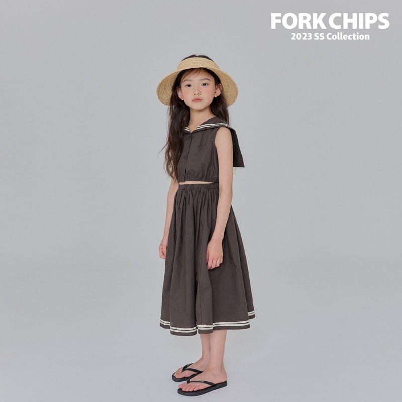 Fork Chips - Korean Children Fashion - #childrensboutique - Garden Crop Blouse - 8