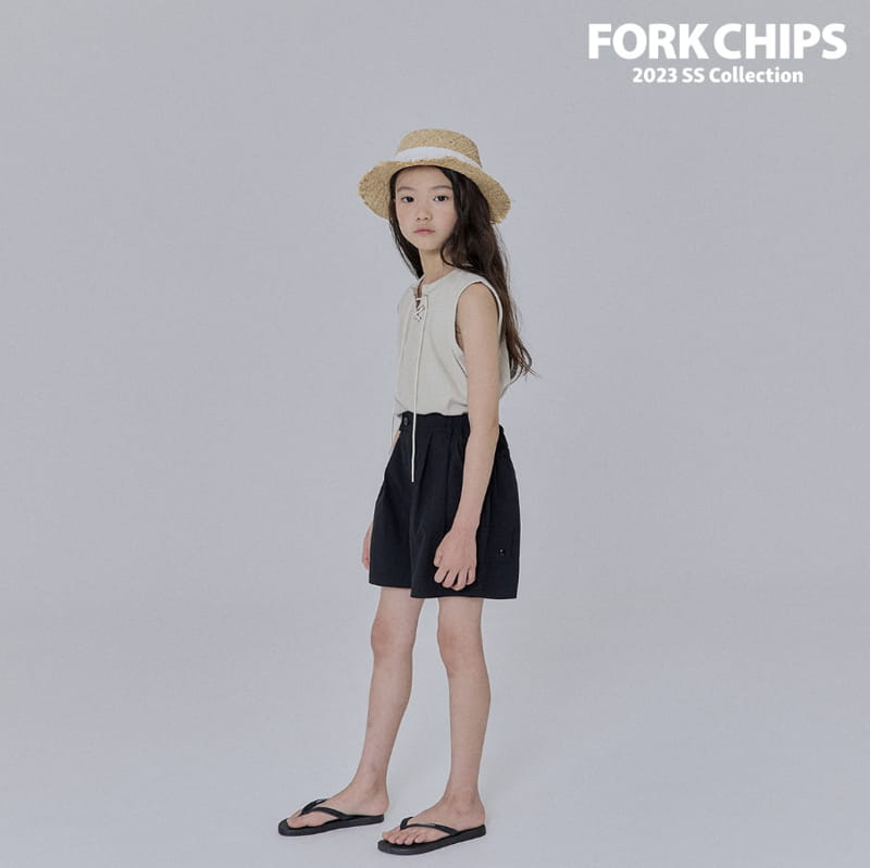 Fork Chips - Korean Children Fashion - #childrensboutique - Rib Eyelet Sleeveless - 11