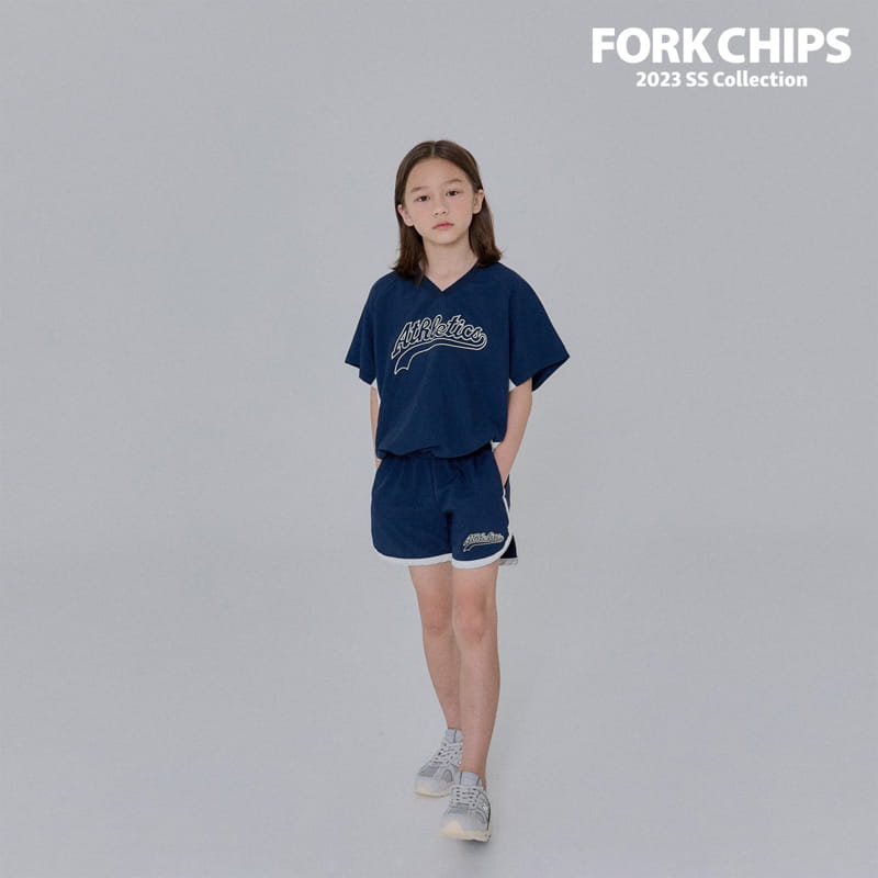 Fork Chips - Korean Children Fashion - #designkidswear - Dunk Piping Shorts - 2