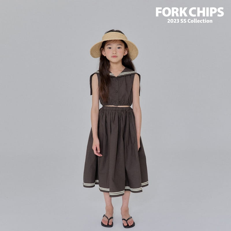 Fork Chips - Korean Children Fashion - #discoveringself - Garden Crop Blouse - 10